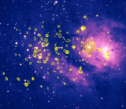 NGC6530 en visible et X
